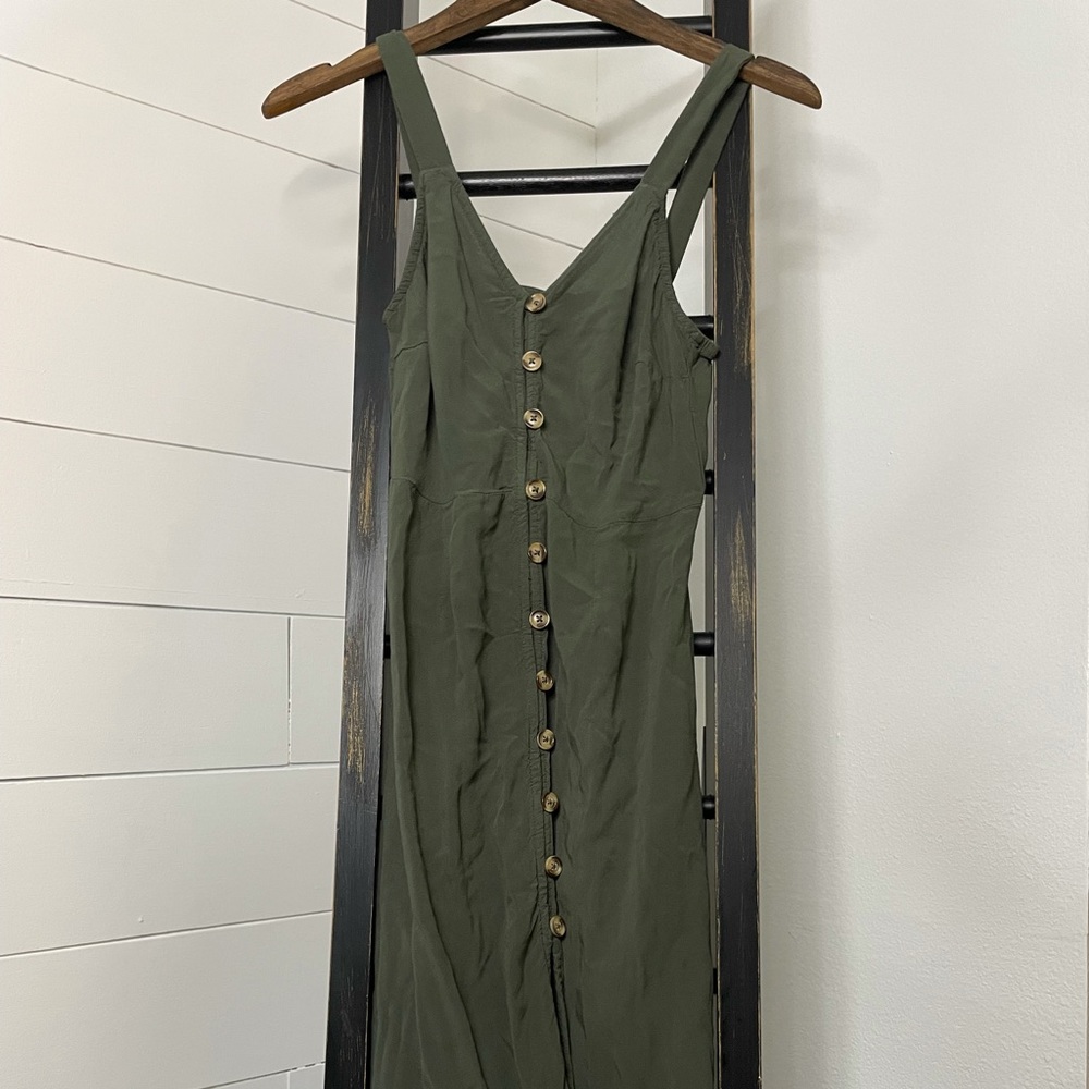 Green Xhiliration Midi Dress